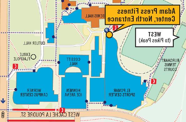 Map of north entrance.